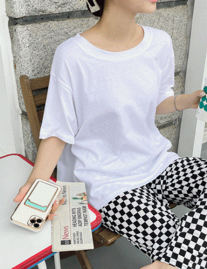 バックリボン半袖Tシャツ 65893