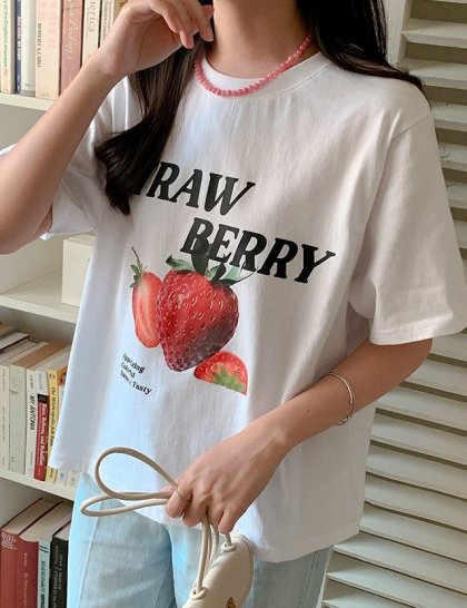 プリント半袖Tシャツ 75338