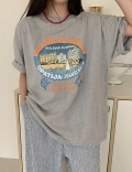 プリントルーズフィット半袖Tシャツ 76919