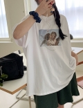 ルーズフィット半袖プリントTシャツ 74456