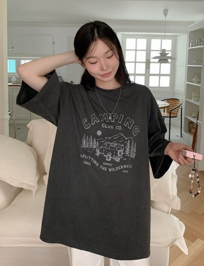 ピグメント半袖Tシャツ 77032